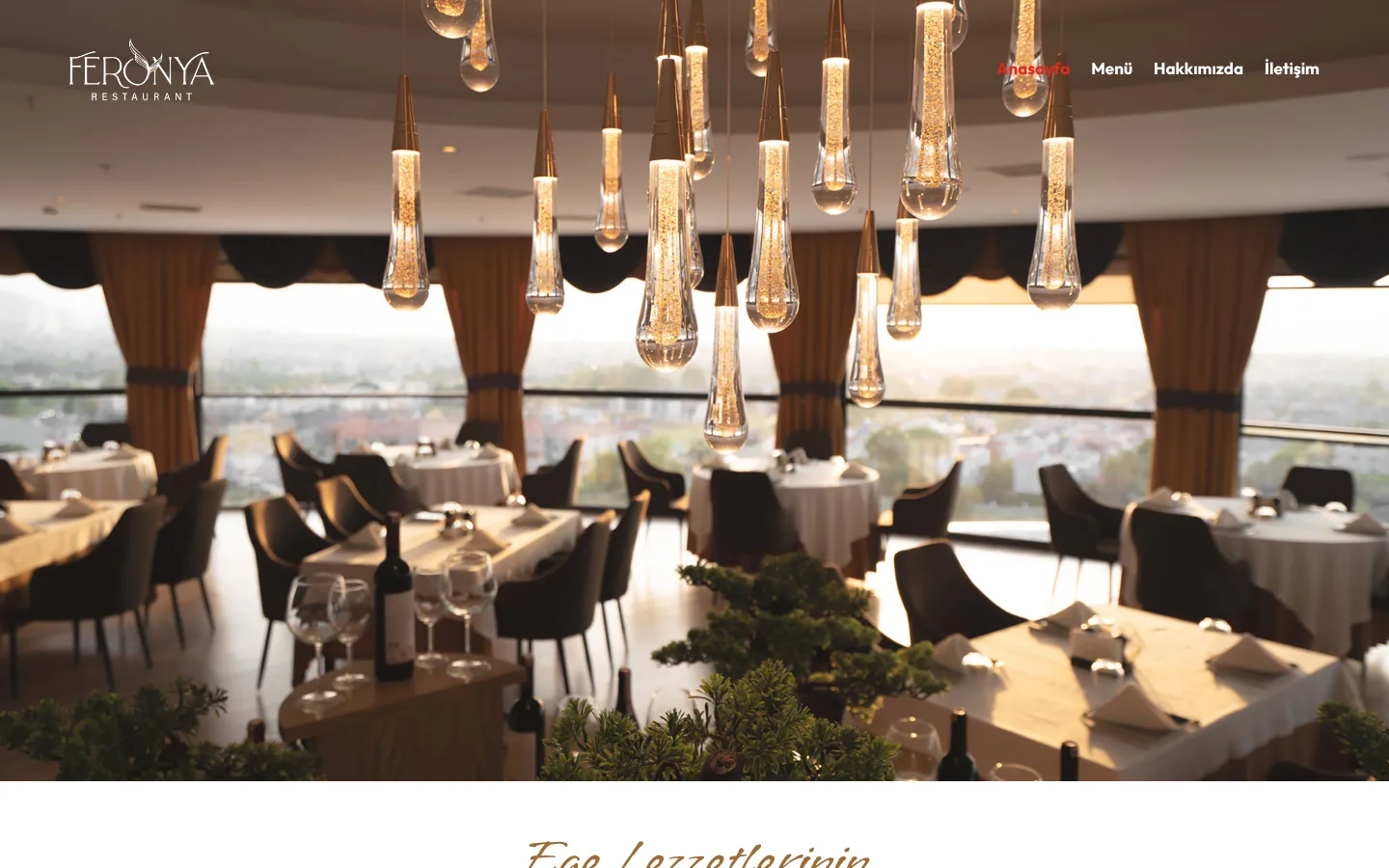 Feronya Restaurant web sitesi