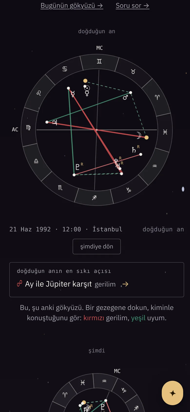 Sorbi telefon ekranı